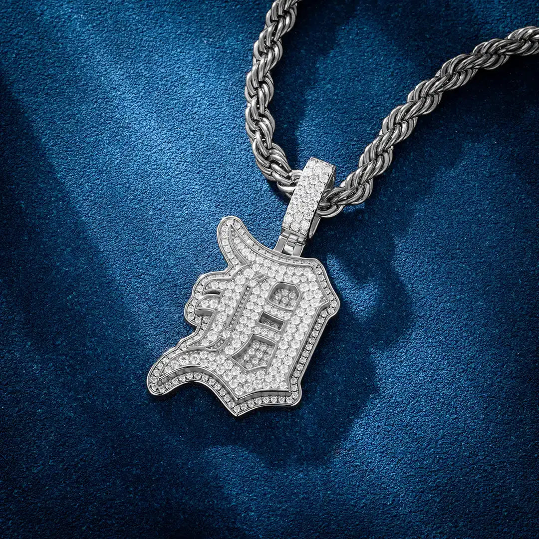 Custom Made D Moissanite Pendant