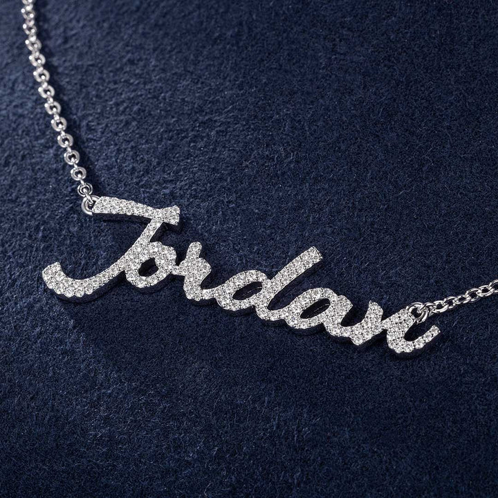 925 STERLING SILVER CURSIVE LETTER NECKLACE