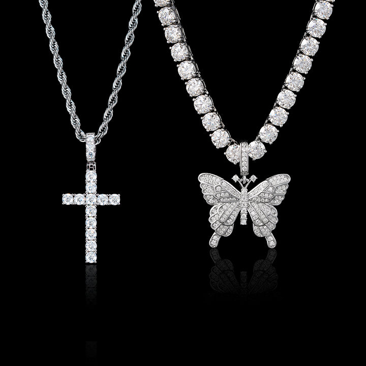 $199 Get 2 Moissanite Pendants