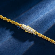 ltalian 5mm Rope Bracelet Or Chain with Moissanite Clasp