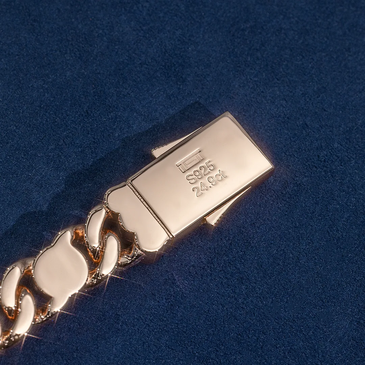 Made to Order 16MM S925 Moissanite Pearl Cuban Chain
