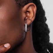 Mixed Sizes Round Cut Hoop Earrings