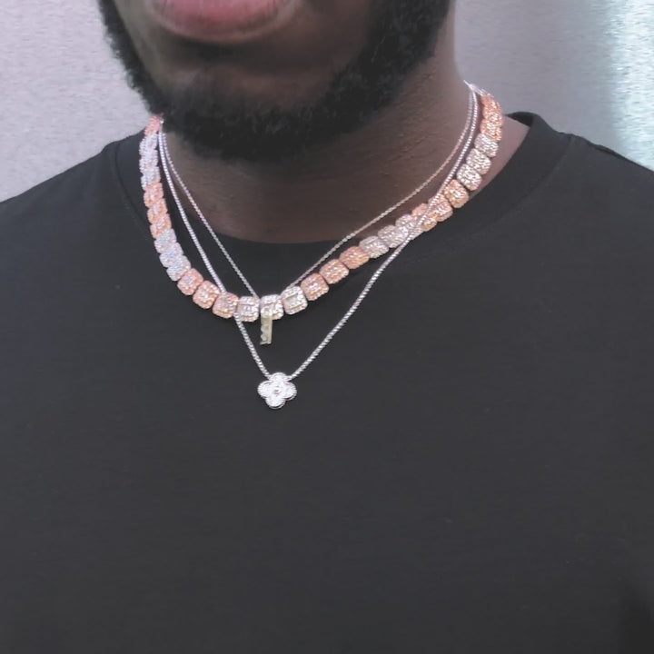 Moissanite Four Leaf Clover Chain