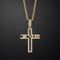 Jesus Cross Pendant in Yellow Gold