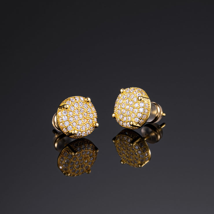 925 Sterling Silver Pave Earrings