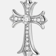 S925 Moissanite Catholic Cross Pendant