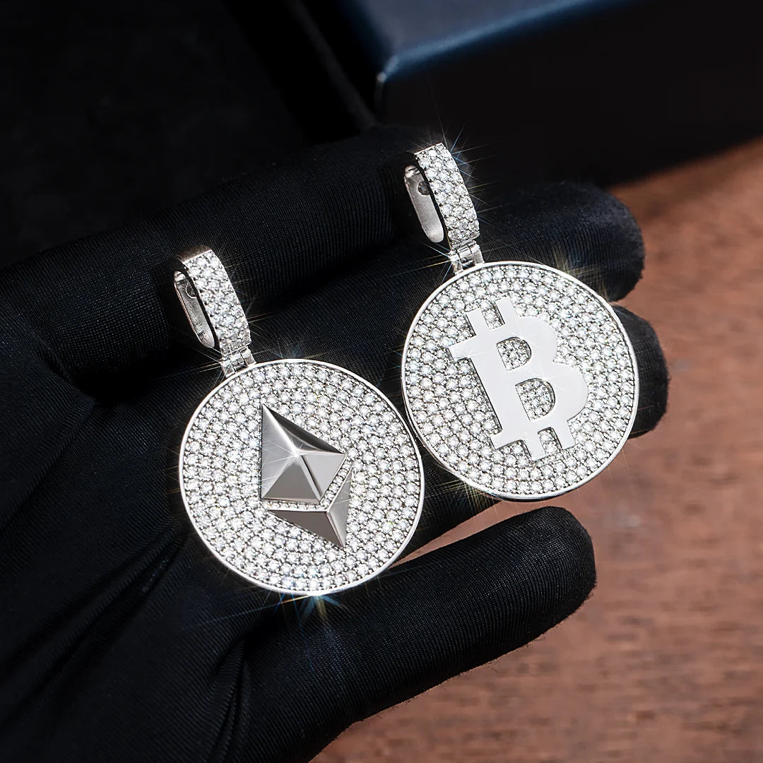 Moissanite Ethereum Pendant 3.3ct