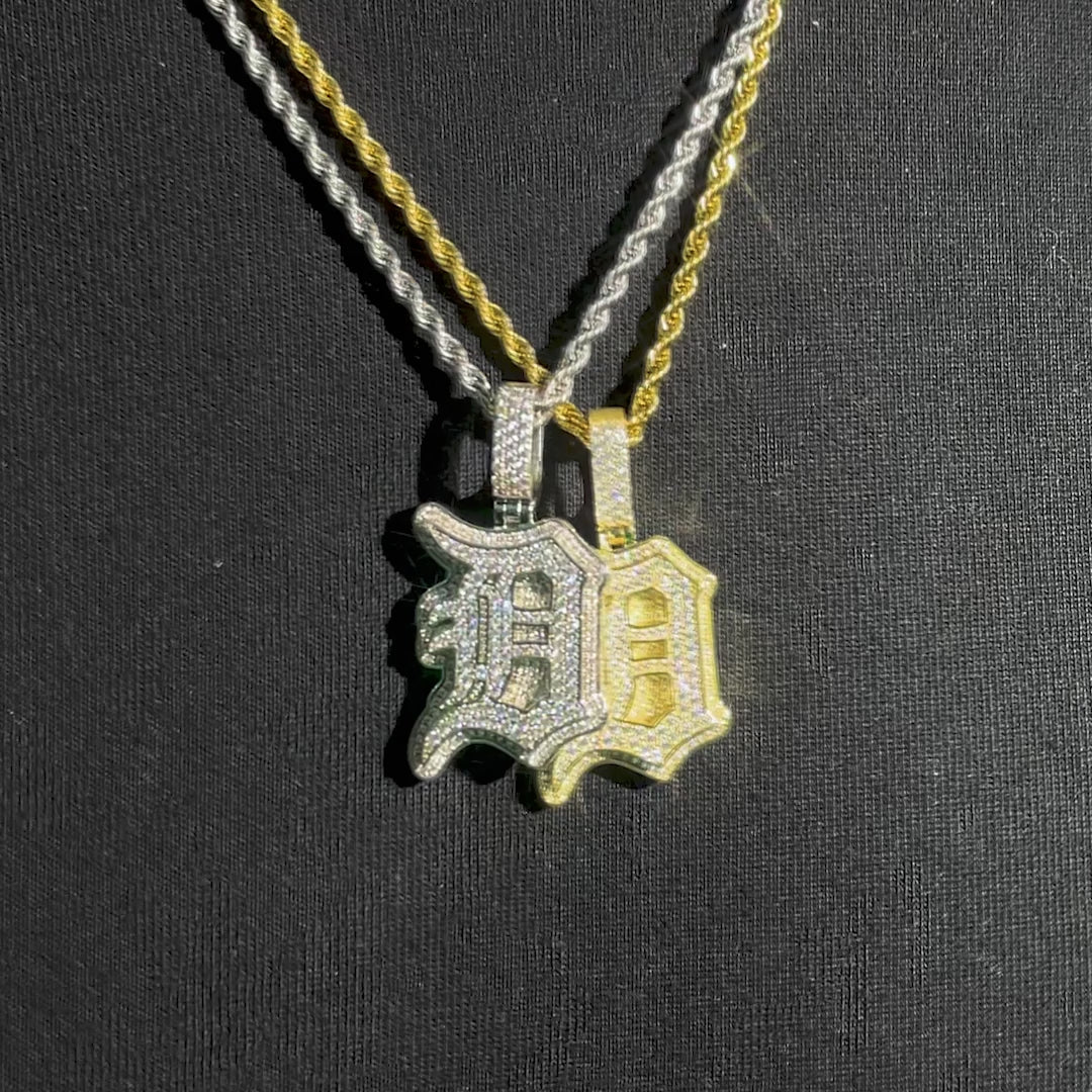 Custom Made D Moissanite Pendant