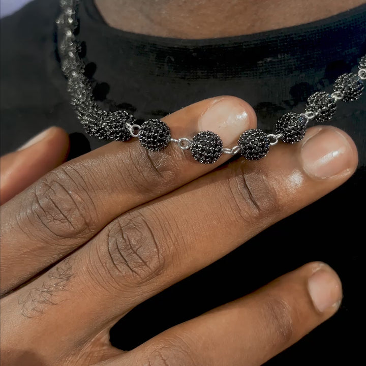 Made To Order 8MM Black Moissanite Ball Chain