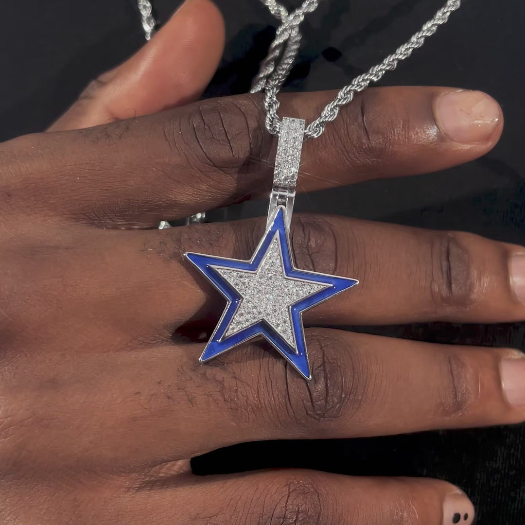 Moissanite Pentagram Pendant