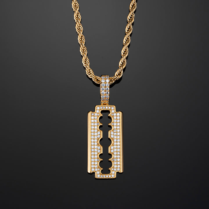 Double Edge Razor Blade Pendant