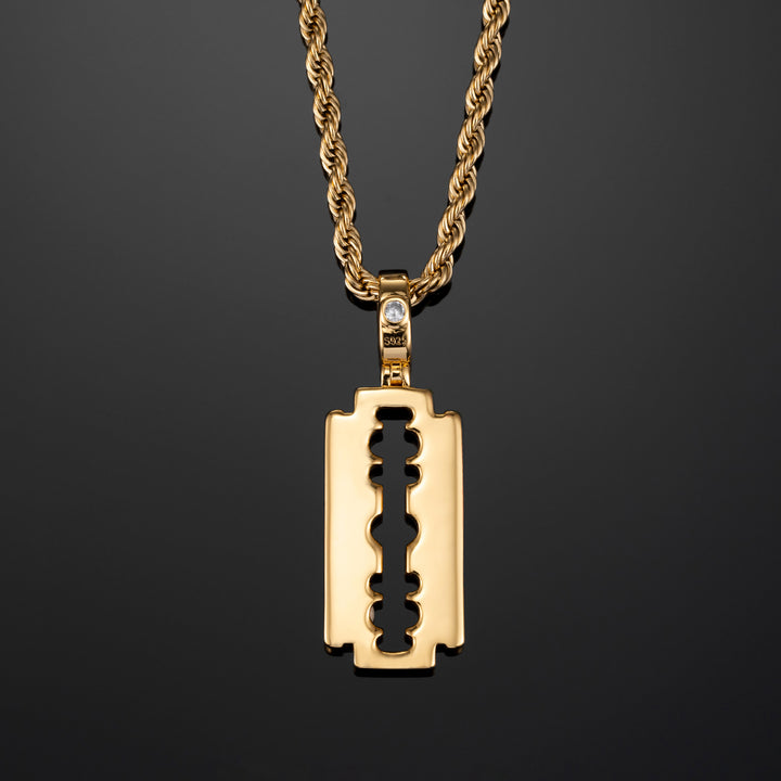 Double Edge Razor Blade Pendant