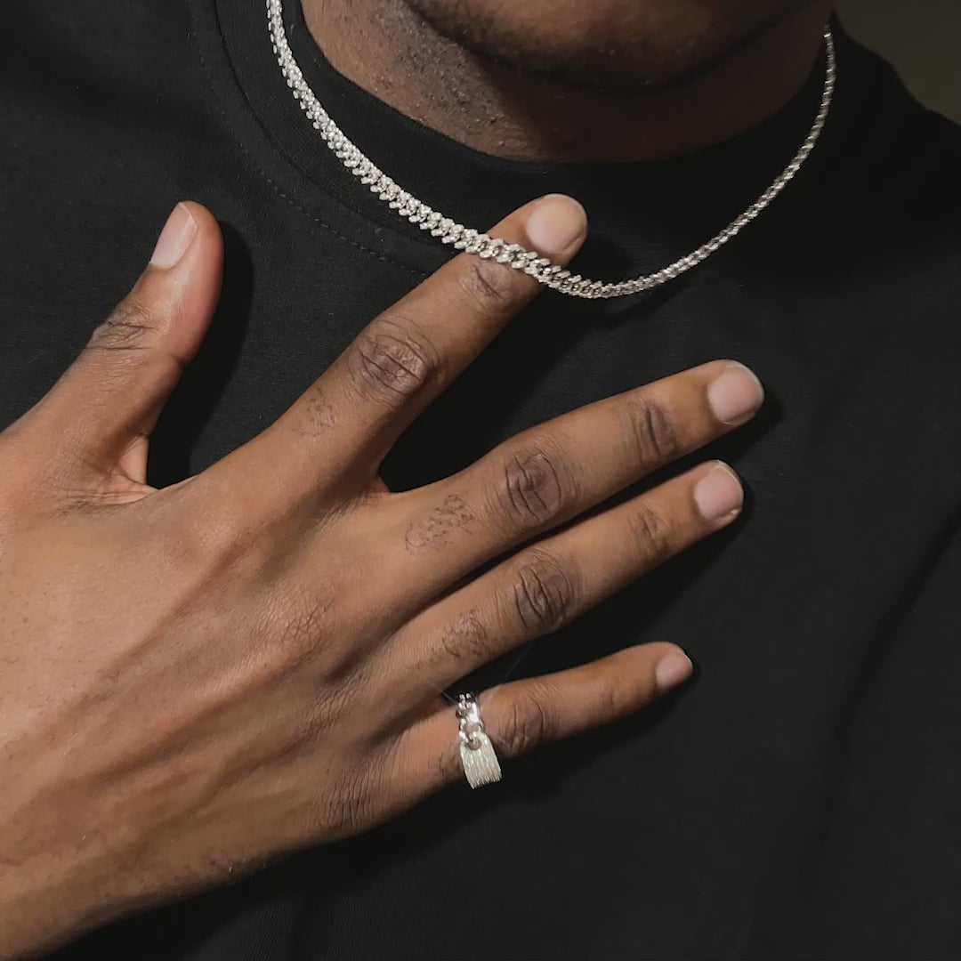 5mm S925 Moissanite Cuban Bracelet