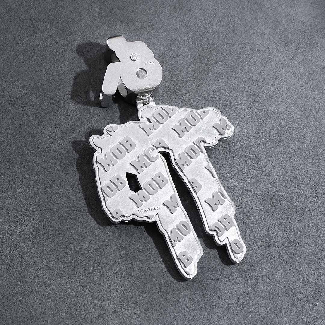 Deposit - Custom Brush Letter Pendant with Glow in the dark