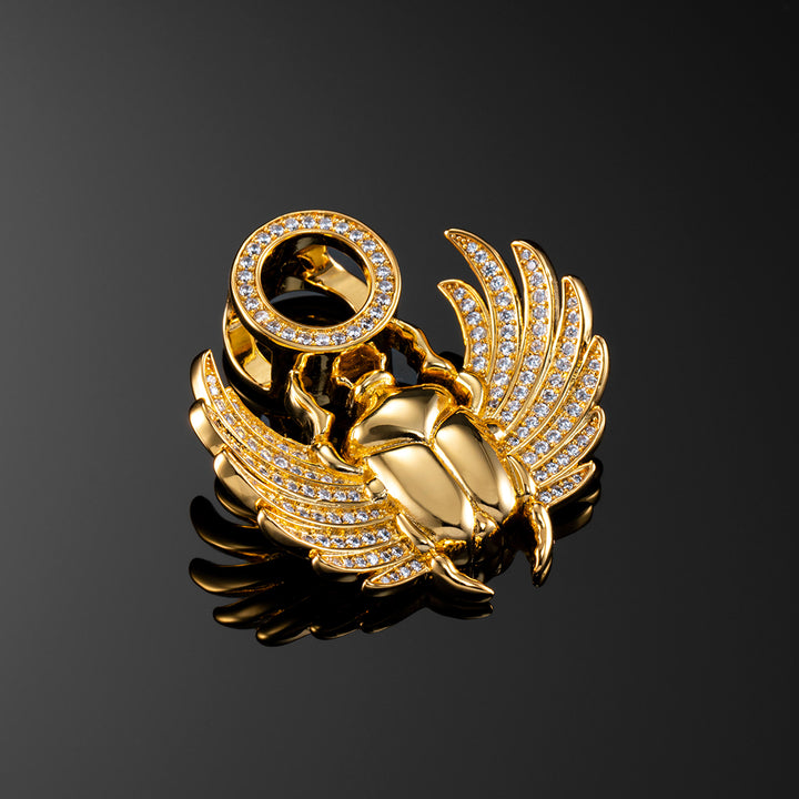 Iced Scarab Beetle Pendant