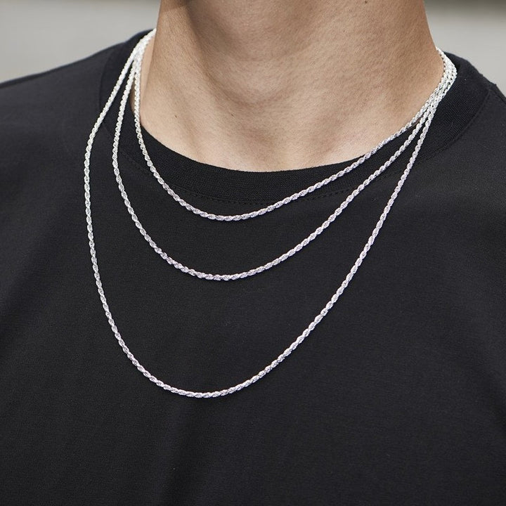 925 Sterling Silver 2.3mm Rope Chain