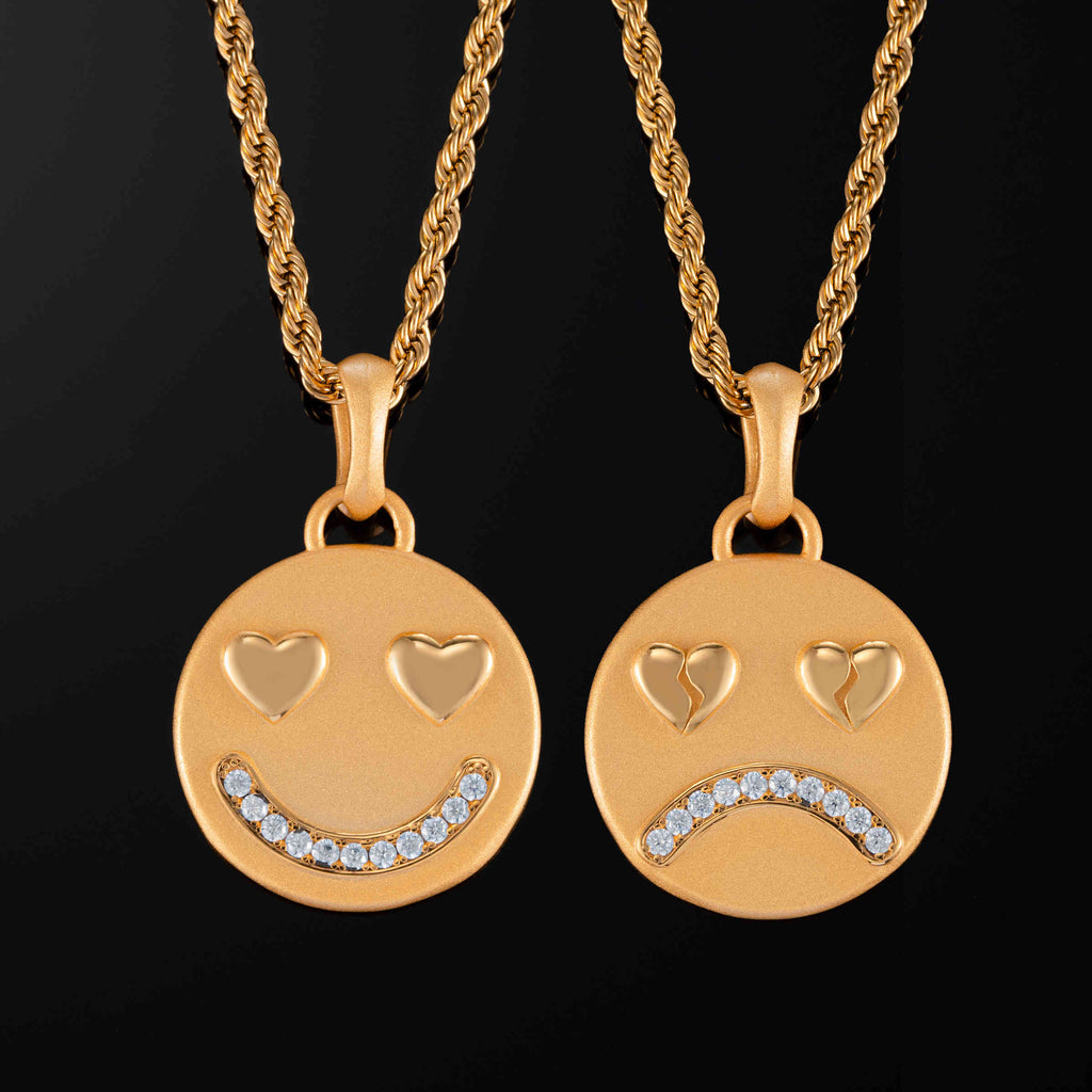 Double Sided Face Pendant