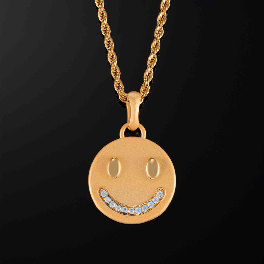 Double Sided Smiley & Sad Face Pendant
