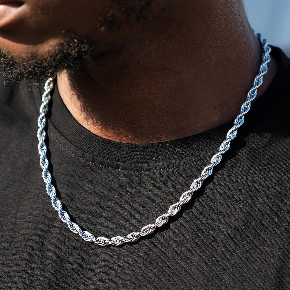 Ryan Rope Chain ICEGIANT Rope Chains: Gold, Silver & Diamond-Cut Styles