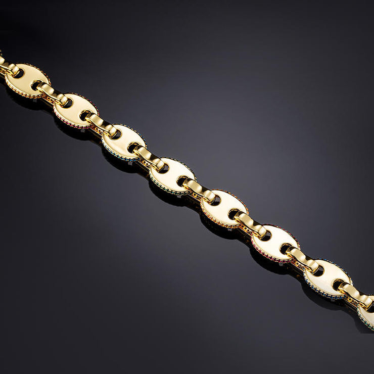 12mm Gucci Link Bracelet Multi-colored - iGT