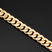 Diamond Cuban Link Bracelet (19mm) In Yellow Gold - iGT