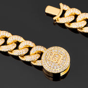 Diamond Cuban Link Bracelet (12mm) In Yellow Gold - iGT