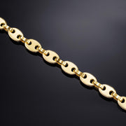 12mm Gucci Link Bracelet Yellow Gold - iGT