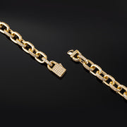 10mm H-Link Bracelet in Yellow Gold