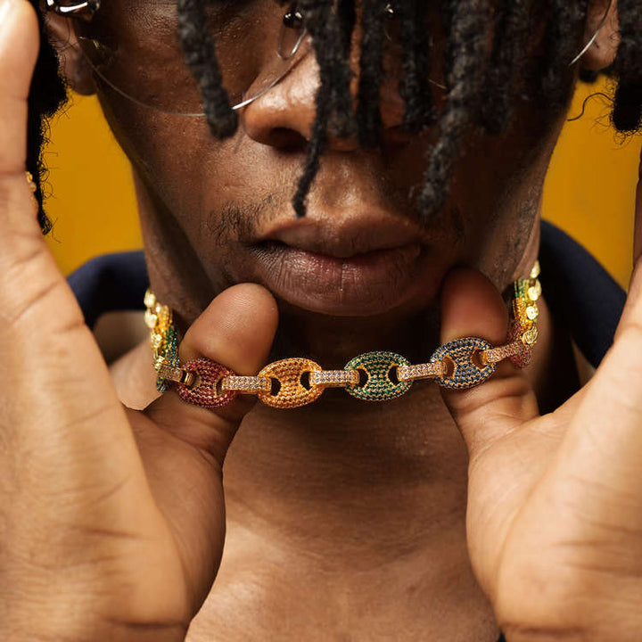 12mm Gucci Link Multi-colored - iGT