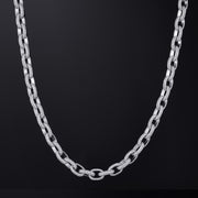 10mm Rolo Link White Gold Chain - iGT