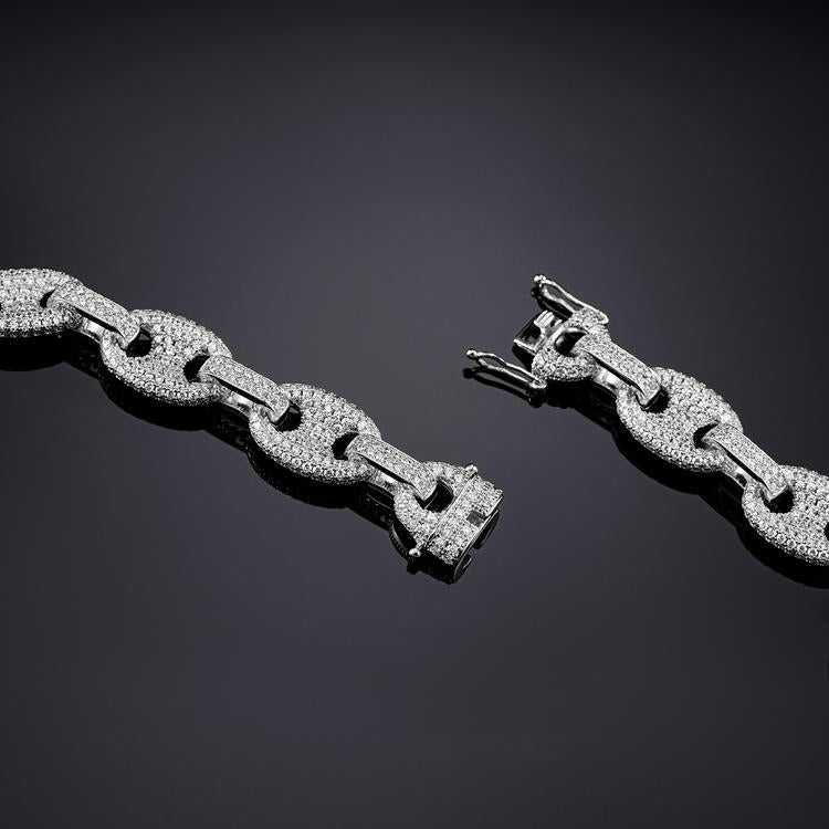 12mm Gucci Link White Gold - iGT