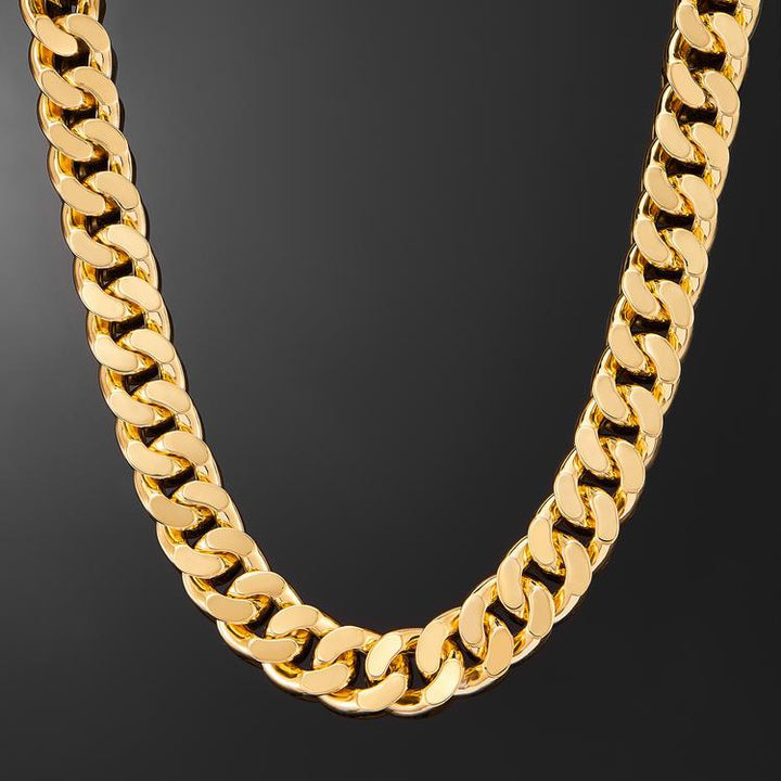 Exclusive 19mm Cuban Link Choker in Yellow