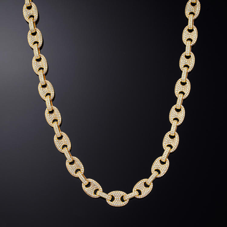 12mm Gucci Link Yellow  Gold - iGT