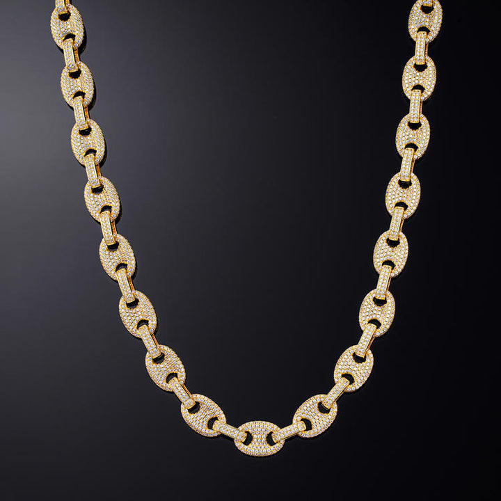 12mm Gucci Link Yellow  Gold - iGT