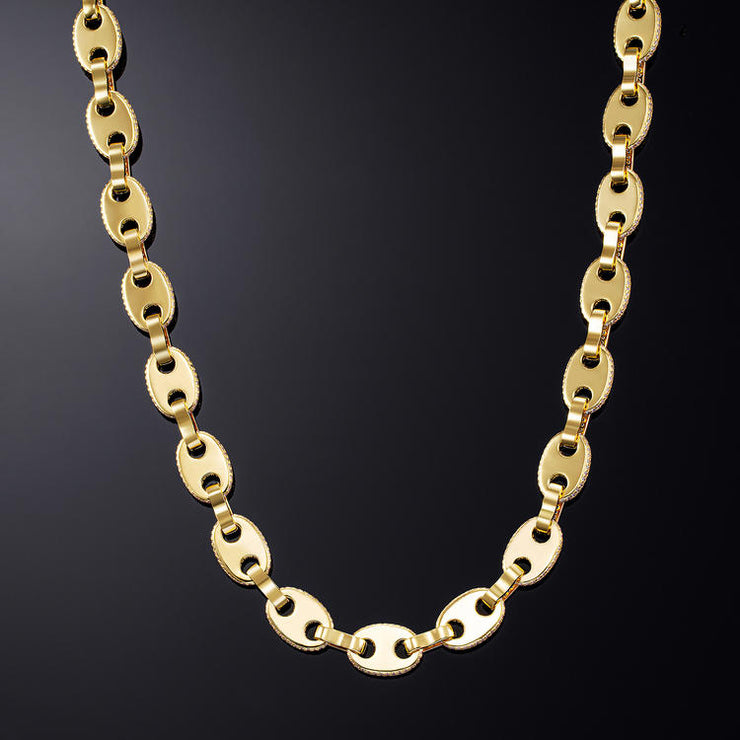 12mm Gucci Link Yellow  Gold - iGT