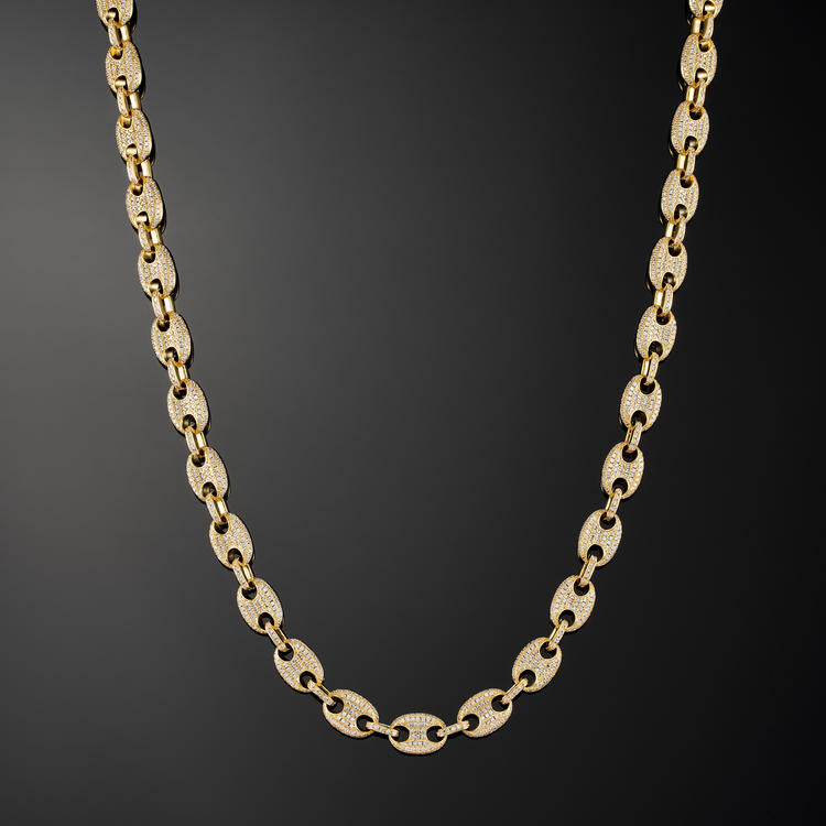 10mm Gucci Link Yellow  Gold - iGT