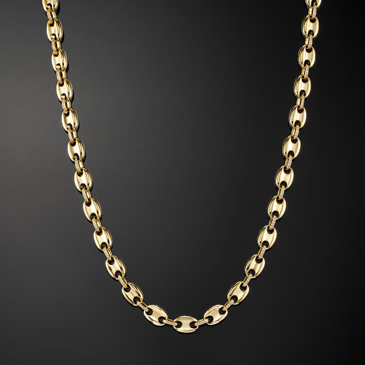 10mm Gucci Link Yellow  Gold - iGT