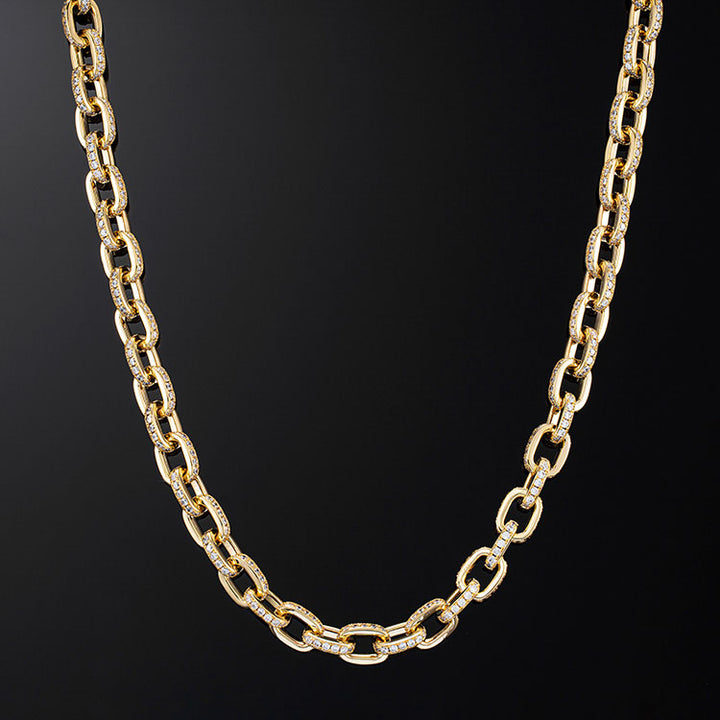 10mm H-Link Chain in Yellow Gold