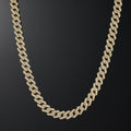 12mm Prong Cuban Link Chain in Yellow Gold