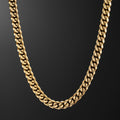 12mm Miami Cuban Link Chain in Yellow Gold
