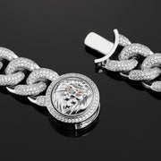 Exclusive 19mm Cuban Link Choker in White Gold
