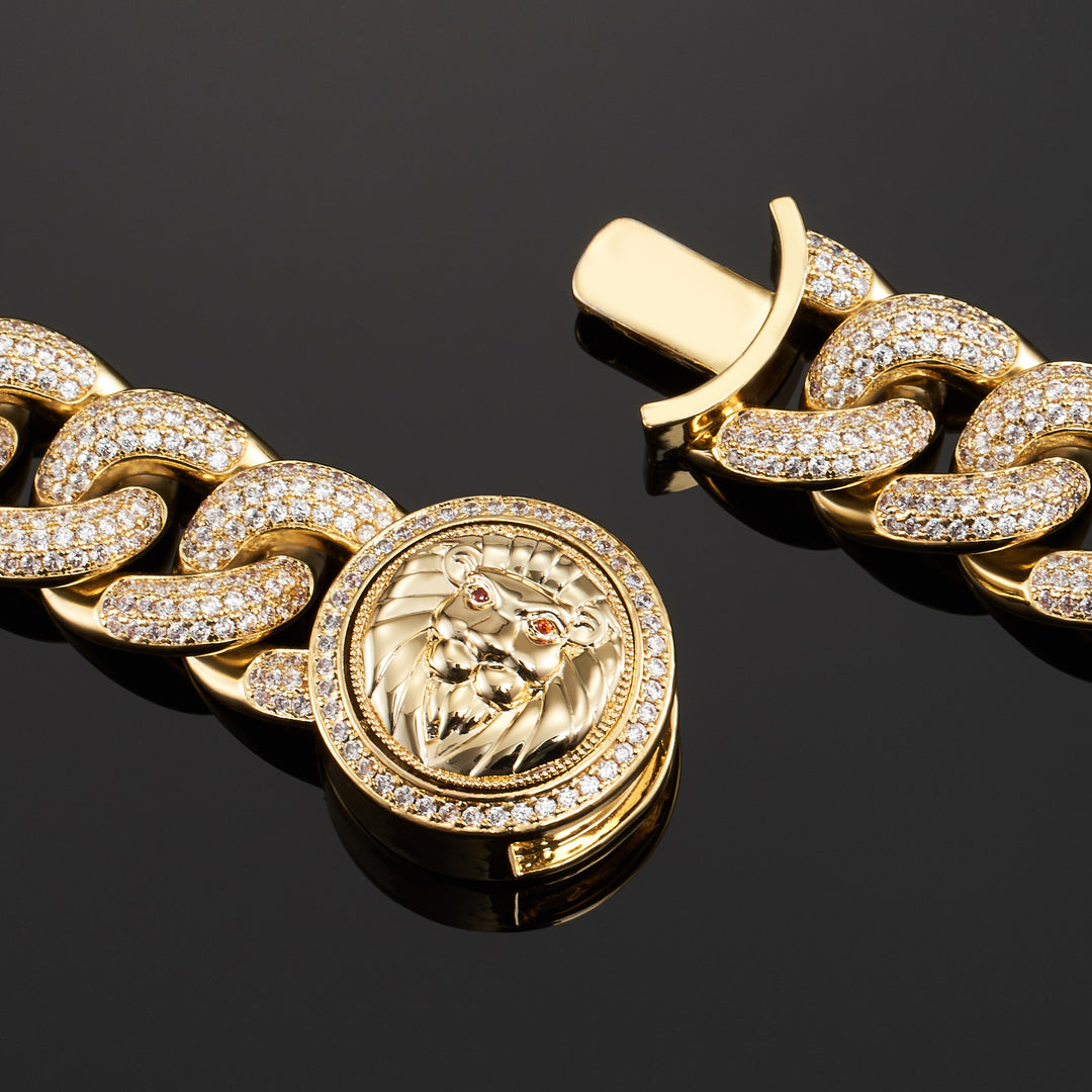 Exclusive 19mm Cuban Link Choker in Yellow