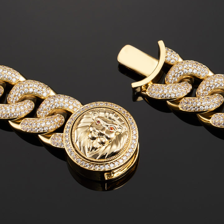 Exclusive 19mm Cuban Link Choker in Yellow