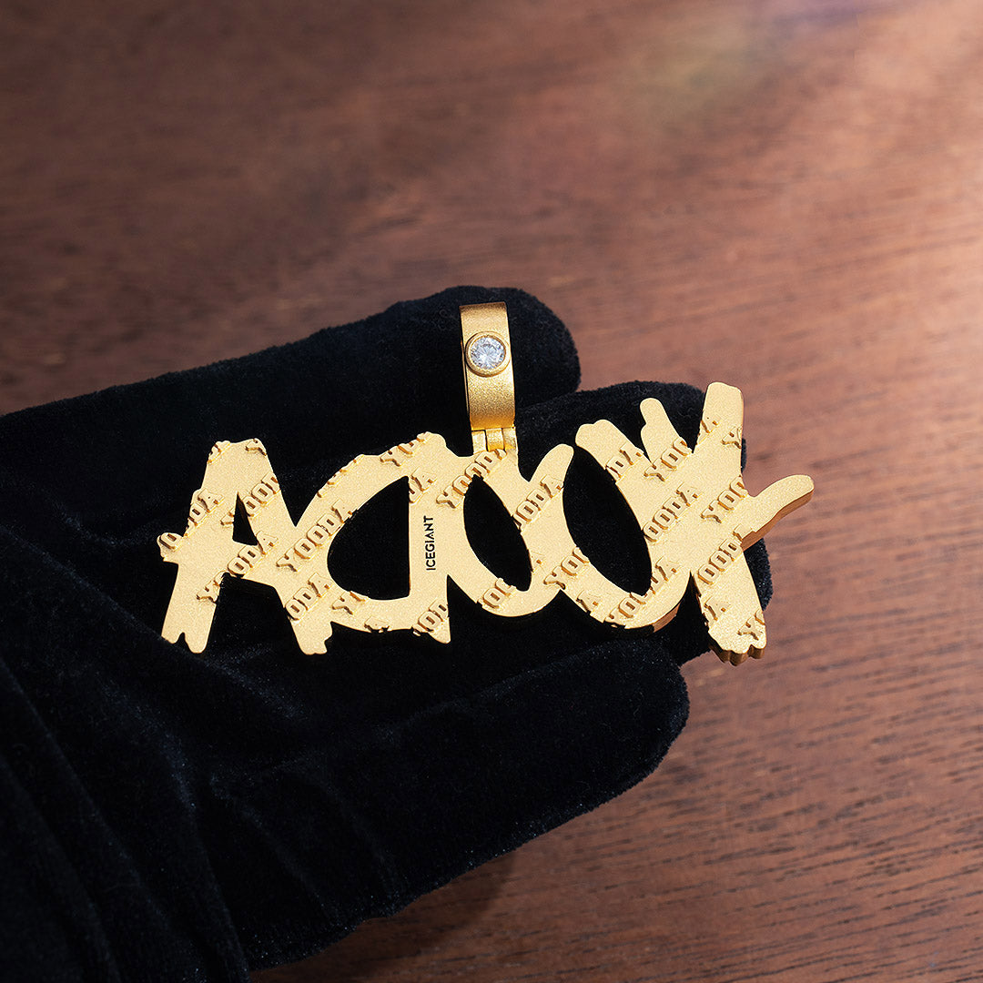 Deposit - Custom Hollow Letter Pendant