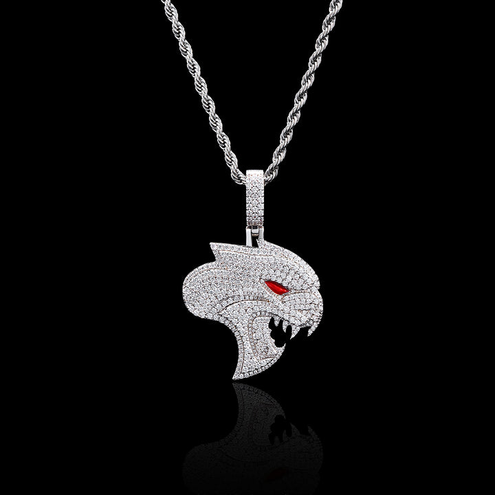 Moissanite Enamel Hellcat Pendant