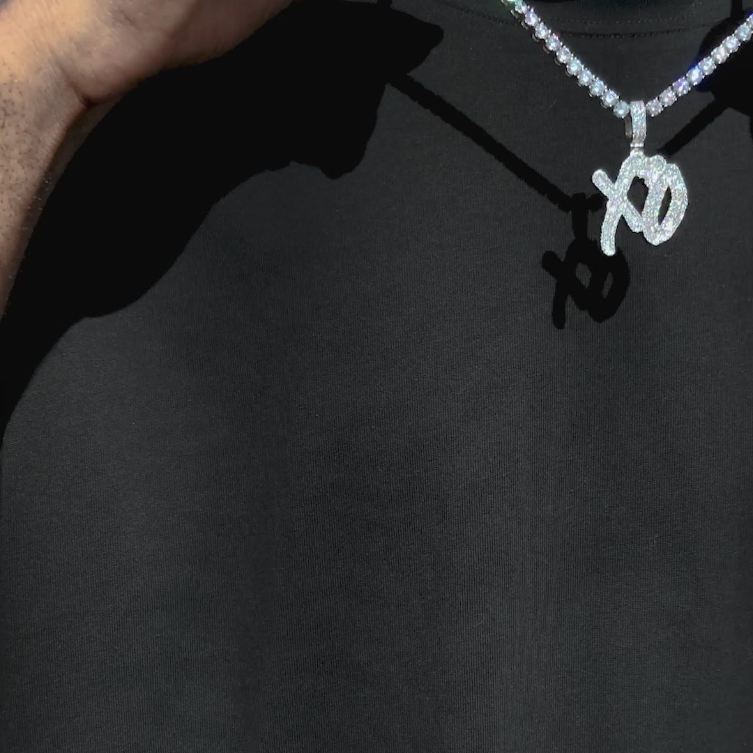 Custom Made XO Moissanite Pendant