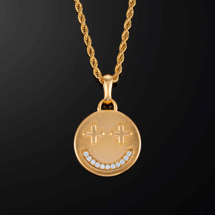 Double Sided Happy / Sad Smiley Pendant