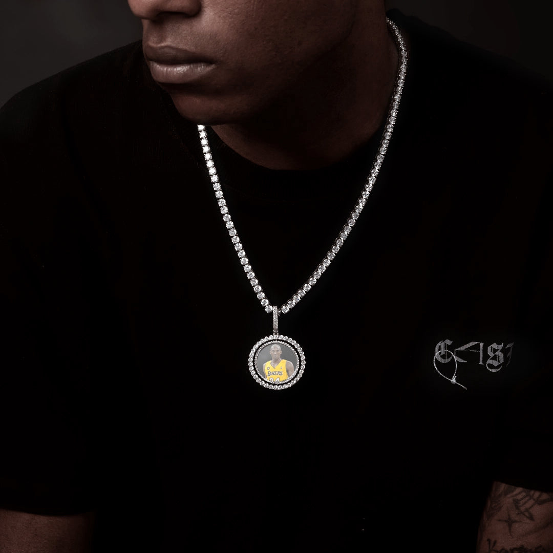 Custom Spinning Photo Pendant