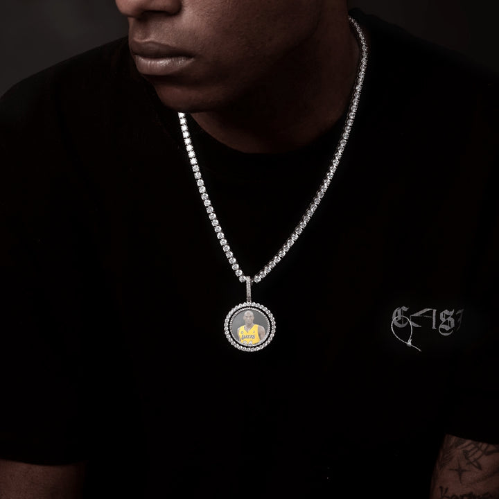 Custom Spinning Photo Pendant