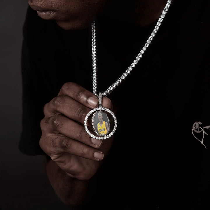 Custom Spinning Photo Pendant